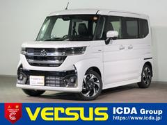 スペーシアカスタム ＨＹＢＲＩＤ　ＸＳターボ　全方位モニター付メモリーナビ